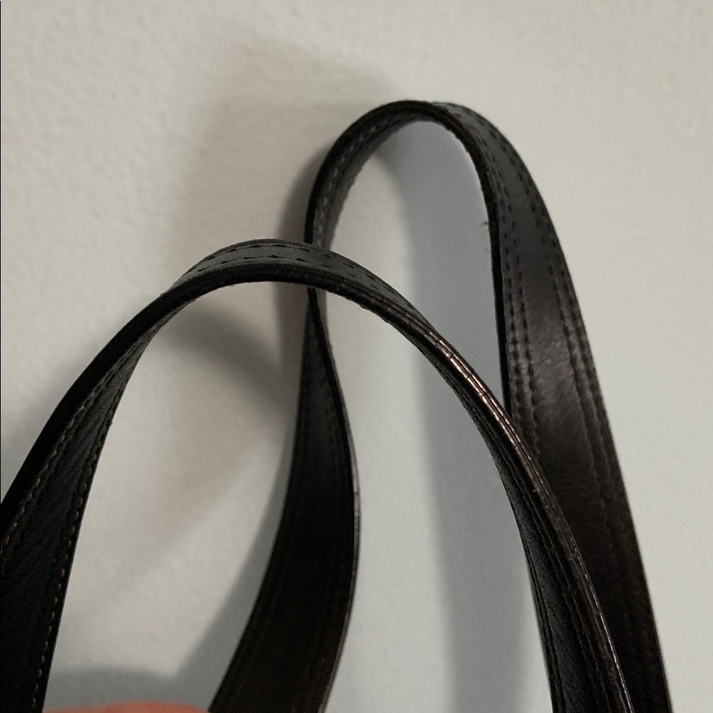 Coach Hampton Black Leather Tote Bag #F10194 - Picture 3 of 13